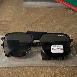 True Religion Dark Sunglasses with Logo